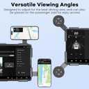 CARFIB Car Phone Mount fit for Tesla Model Y Model 3 Accessories Strong Magnet Screen Phone Holder Adjustable fit for iPhone and Other Phones with Magsafe Magnetic Ring