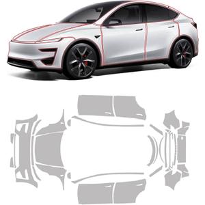 for Tesla 2026 Model Y Juniper Performance 8.5 Mil TPU PPF Full car pre-Cut Paint Protection Film self-Healing Scratch-Resistant Transparent high-Definition Exterior Accessory (Matte)