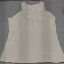 SUUKSESS Women Padded Cotton Ribbed Tank Tops 2025 High Neck Racerback Basic Tops (Medium, Cream White)