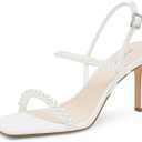 Modatope Womens Sandals Open Toe Strappy Sandals Ankle Strap High Heel Sandals for Women (7.5)