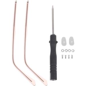 TEHAUX Universal Metal Glasses Replacement Temples Arms Legs 5.62 Inch Lightweight Eyeglass Repair Parts Nonslip Design for Glasses Sunglasses (Rose Gold)