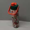 ENCOOL Christmas Insulated Water Bottle with Straw, Stainless Steel Water Bottle, Leak Proof BPA-Free, Keeps Cold for 24 Hours for Sports, Christmas Holiday Gifts for Women, 26 oz, Santa Rider