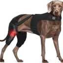 Dog Knee Brace for Torn ACL Hind Legs with Vest, Adjustable Dog Leg Brace with 4 Stabilizers, Hip Support to Reduce Pain, CCL Tear Recovery & Arthritis Ligament Injuries & Luxating Patella (XX-Large)