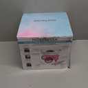 Nostalgia Vintage Hard and Sugar Free Candy Countertop Cotton Candy Maker, Includes 2 Reusable Cones And Sugar Scoop  Pink