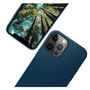 eplanita Eco Mobile Phone Case Compatible with iPhone 12 Pro Max, Plant Fiber, Drop Protection Cover, Durable and Sustainable (for iPhone 12 Pro Max, Dark Blue)