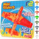 Airplane Toy Glider for All Ages - 2026 Valentines Day Gifts for Kids - Easy to Throw Soft Flying Plane for Indoor & Outdoor Play - Best Kids Valentine Gifts for Girls & Boys All Ages 3 4 5 6 7 8 9+ (Red)