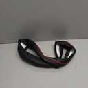 Car Steering Wheel Cover, Anti-Slip, Safety, Soft, Breathable, Heavy Duty, Thick, Full Surround, Sports Style (Black with Red line)