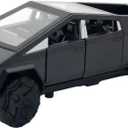 for Tesla 1:36 Pickup Truck Simulation Die-Casting Metal Alloy Model Car Decoration Display Gifts(Black)