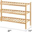 viewcare 3-Tier Free Standing Shoe Racks, Bamboo Wood Shoe Rack for Entryway & Closet, Beautiful | Natural | Functional | Sturdy Shoe Rack