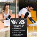 DR. BRACE Elite Elbow Brace Support, Breathable Elbow Compression Sleeve with Gel Pad for Golfer's, Tennis Elbow & Tendonitis Treatment & Pain Relief 2024 (Black, Medium)