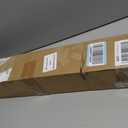 LazBlinds No Tools No Drill Cordless Bamboo Roman Shades, Light Filtering Window Treatment, Roll Up Bamboo Blinds for Window 25'' W x 64'' H, Tuscan B