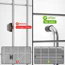 Sink Protector Grid 24-1/8" x 12-5/8", Centered Drain with Corner Radius 1-1/2", Sink Protector Stainless Steel Material for Single Bowl