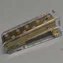 Laura Ashley English Garden Mini Stapler Stylish Gold & Acrylic Desk Stapler with Floral Accents Compact 5 Aesthetic Office Stapler for Home, School & Work Gift-Ready Packaging