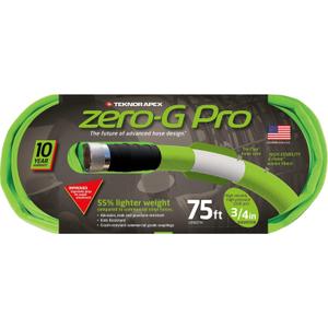 Teknor Apex zero-G NeverKink Durable Kink Free Garden Hoses (zero-G Pro, 3/4" x 75')
