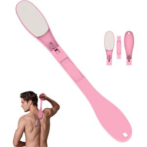 SFFTCYY&ZGTJ Lotion applicator for Back self, Back Scratcher, Back Lotion applicator for Women, Tanning mitt, Gifts for Seniors, Back Washer, ,Lotion Back applicator, Foldable, Portable, Applicator Pads, Pink