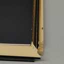 Yaetm Vintage 5x5 Picture Frame, Ornate Antique Gold 5 x 5 Square Frame with Real Glass, 1.4-inch Wide Molding, Display Photos & Art Print on Tabletop or Wall Mounting (Black/Gold, 2 Pack)