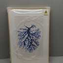 Framed Coastal Coral Wall Art for Living Room, Large Navy Blue Watercolor Coral Artwork for Walls, 3 Piece Minimalist Ocean Beach Marine Plants Pictures Prints for Bedroom Hallway Wall Decor, 16x24 In