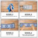 Chenille Edging Stair Treads Non-Slip Rug for Indoor Wooden StepsReusable Stair Rugs Suitable for Elders,Kids & Pets,Machine Washable8 x 30" (15-Pack),Boho-03