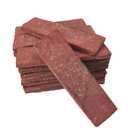 40 Pcs Red Thin Wall Brick Veneers, 2.4" x 7.9" for Kitchen Backsplash, Living Room, Fireplace, Interior and Exterior Wall Decoration (7 sq.ft)