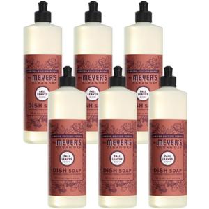 Mrs. MEYER'S CLEAN DAY Dish Soap, Fall Leaves, 16 FL OZ (Pack of 6) Mrs. MEYER'S CLEAN DAY Dish Soap, Fall Leaves, 16 FL OZ (Pack of 6)