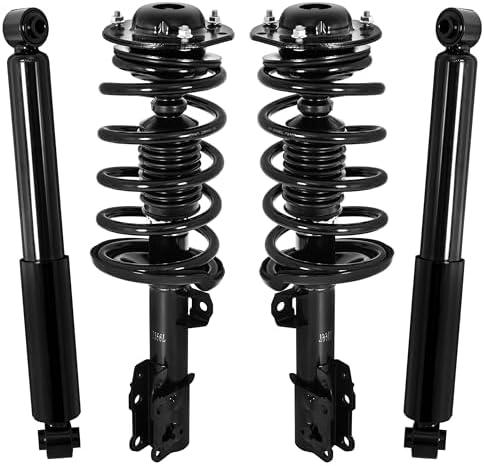 EVERESTWAY Front & Rear Complete Strut Coil Spring Assembly Shock Absorbers 172199 172200 Compatible with 2004-2007 Chevy Malibu BASE-LS-LT