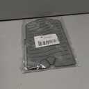 Silicone Sink Splash Guard Set - Faucet Handle Drip Catcher Tray, Dish Soap Sponge Draining Holder, Mat - Stylish Kitchen Sink Accessories for a Dry and Organized Counter - Grey