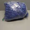 Exclusivo Mezcla Queen Size Flannel Fleece Blanket, Super Soft Striped Jacquard Bed Blanket, Lightweight Fuzzy Cozy for All Seasons, 90x90 Inches, Cobalt Blue