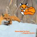 Stained Glass Red Fox Window Hanging Suncatcher Ornament Sun Catcher Indoor Window Home Decoration, Fox Decor Themed Gifts for Friend, Family, Women