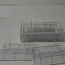 Hicarer 8 Pack Pegboard Baskets and Peg Board Racks Set, Pegboard Hooks, Square Style Wire Shelf Baskets, for Organize Tools, Workbench, Accessories, Garage Storage, Wall Organizer Attachments (White)