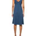 Women's Petite Aster Vneck Midi Dress (Black, XL)
