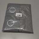 Conbo Mio Stall No Hook Waffle Weave Shower Curtain with Snap in Liner Set, Hotel Luxury Grey Shower Curtains for Bathroom with See Through Top Window, Waterproof, Washable 54W x 74H