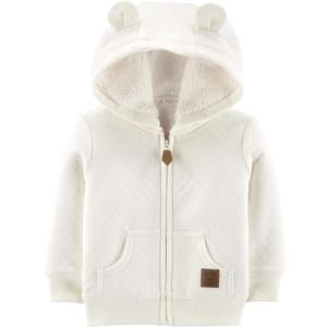 Simple Joys by Carter's Baby Hooded Sweater Jacket with Sherpa Lining 3-6 Months