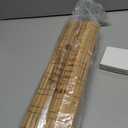 Cordless Bamboo Roman Shades Semi-Privacy, Natural, 26" W x 64" H