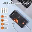 2 x OPSO USB Type C to 3.5mm Female Headphone Jack Adapter, (2-Pack) USB C to Aux Audio Dongle Cable Cord for iPhone 15/15 Pro/Pro Max/Plus, Samsung Galaxy S23/S22/S21 Ultra, iPad Pro, MacBook, Pixel XL