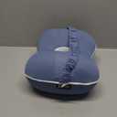 Knee Pillow for Side Sleepers - Leg Pillow for Side Sleeping, Memory Foam Knee Pillows for Back Hip Pain, Spine Aligning, Sciatica, Surgery Recovery (Misty Blue-regular)