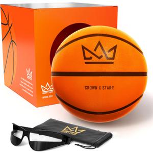Silent Basketball Size 7 (29.5) | 450g Quiet Basketball Dribbling Indoor Soundless Ball  Deep Grooved, Realistic Bounce Feel, Never Compressed