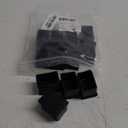 Rectangle Furniture Leg Protectors 1-1/2" x 1", Masendelk 12 Pack Black Chair Leg Caps Wood Floor Protectors, 38 x 25mm Rubber Chair Leg Covers - 12 Pieces
