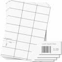 OfficeGear Shelf Edge Barcode Price Ticket Labels 21-up [25 Sheets - 525 Pack] 38x70mm Custom Printable A4 120gsm Card Micro-Perforated Non-Adhesive Merchandise Tag Includes Design Template