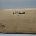 Adjustable Dog Ramp for Beds, Cars, Couches, Dog Steps Anti-Slip Surface, Dogs Ramps for Old Small Pet,High Traction with Platform, 7 Adjustable Heights 16" to 27" Up, Portable Stairs Design for Dogs