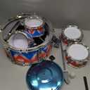 Toddler Drum Set Kids Jazz Drum Kit with Stool Musical Instruments Toys Birthday Chirstmas Easter Gifts for Boys Girls Aged 3 4 5 Year Old