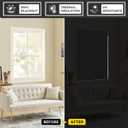 UNISHADES 100% Blackout No Tools No Drill Cordless Roman Shades for Windows, Size 33 3/4" W 60" H (for Windows 34" W 60" H) Blackout - Grey