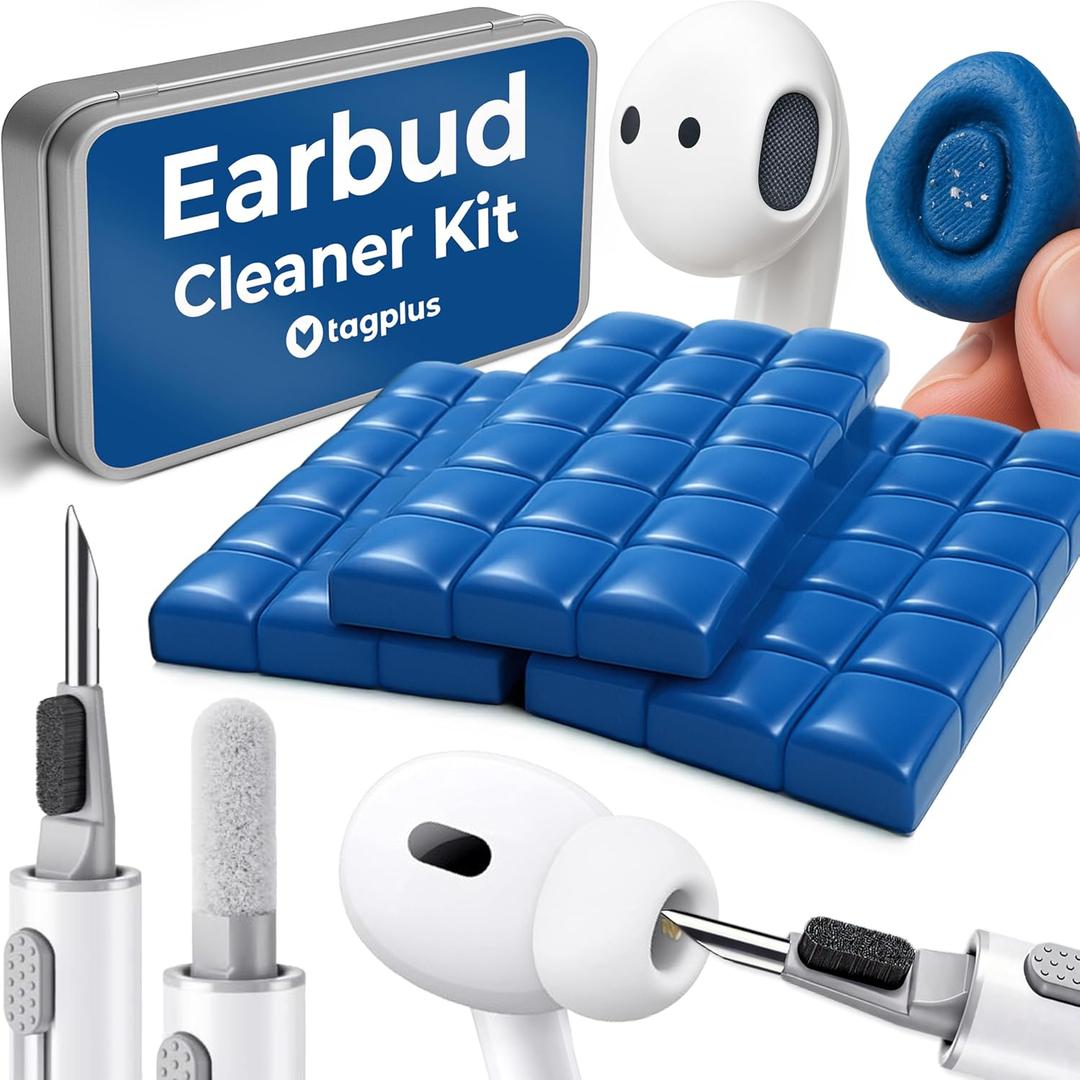 for Airpod Cleaner Kit + Pro Cleaning Tool - Compatible for Earbud Cleaning kit for iPhone Cleaning Kit for iPhone Cleaner Kit for Airpods Cleaning Kit Cleaning Putty Phone Cleaning Kit (Blue)