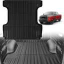TripleAliners Truck Bed Mat Compatible with 2007-2021 Toyota Tundra Accessories 5.5FT Vehicle Perfectly Flush All Weather Protection TPE Heavy Duty Pickup Car Bed Cargo Mat