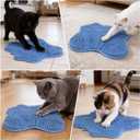 BABORUI Silicone Cat Scratching Post, Non-Slip Indoor Scratcher with Strong Suction Cup Base, Washable Durable Cat Scratch Pads for Indoor Cats, Kittens and Adult Cats