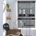 6 Pack Floating Shelf Bracket 6 Inch, Heavy Duty Hidden L Brackets, DIY Rustic Industrial Shelf Brackets with Modern Iron Finish(Black)