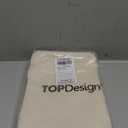 TOPDesign 10-Pack Economical 11.8"x13" Cotton Tote Bags, Lightweight Small Reusable Grocery Shopping Cloth Bags, Suitable for DIY, Advertising, Promotion, Gift, Activity (Beige)
