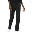Amazon Essentials Women's Slim Fit, Straight Leg Mid-Rise Stretch Twill Chino Pant, Black, 2