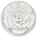 Passive Diffuser for Essential Oil-Ceramic Diffuser Non Electric Oil Diffusers for Small Mini Room, Desk Decorative, Bathroom (White Hibiscus)