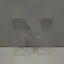 10" Acrylic Charcuterie Letters Fillable Tray, Reusable Alphabet Number Shaped Serving Plates for Charcuterie Board, Display Fruit, Candy, Cake, Party Decor, Birthday, Anniversary N