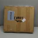 TeoKJ 2 Tier Gold Side Table, Folding Round Metal End Table Small Nightstand with Two Removable Tray for Bedroom Living Room Small Spaces Bedside Gold